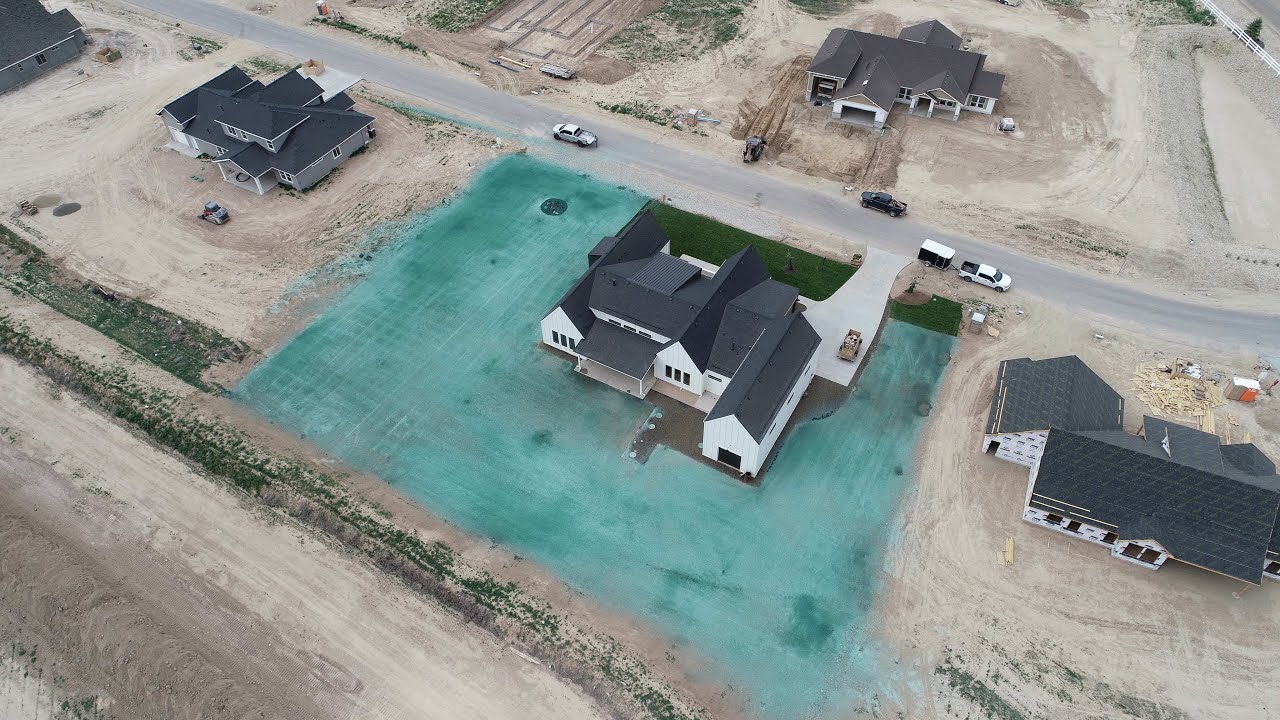 Lawn Hydroseeding Start to Finish - YouTube