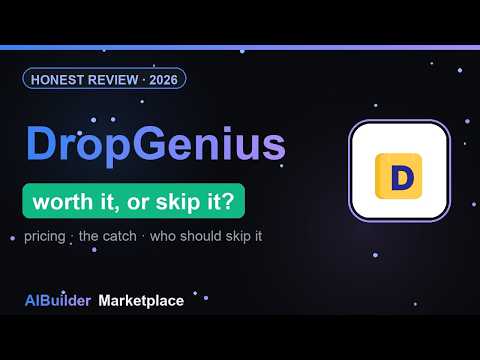DropGenius review video