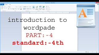 Introduction to wordpad part 4 in Gujrati | vala Dhara