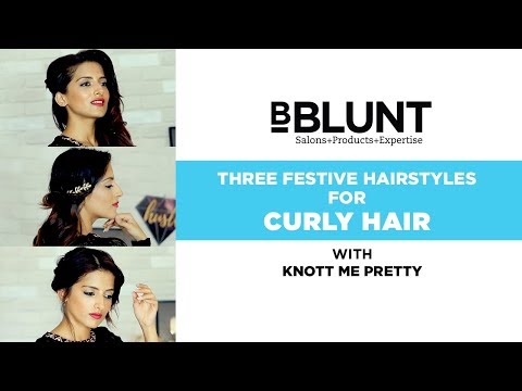 3 Festive Hairstyles for Curly Hair | Knot Me Pretty