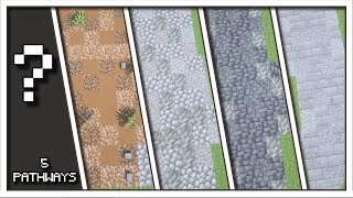 5 Pathway Designs To Improve Your Builds! (Minecraft 1.18/1.19)