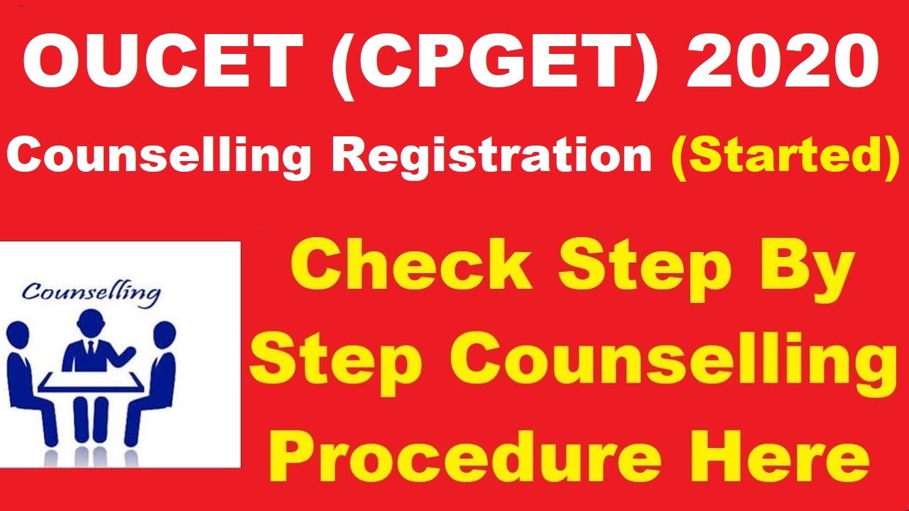 OUCET (CPGET) 2020 Counselling Registration (Started) - How to register for OUCET 2020 Counselling
