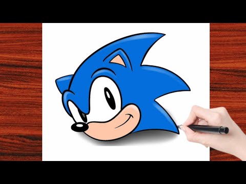 ✅ Sonic resmi nasıl çizilir - Sonic Hedgehog Resim Çizimleri - Kirpi Sonic Çizgi Karakter Resimleri