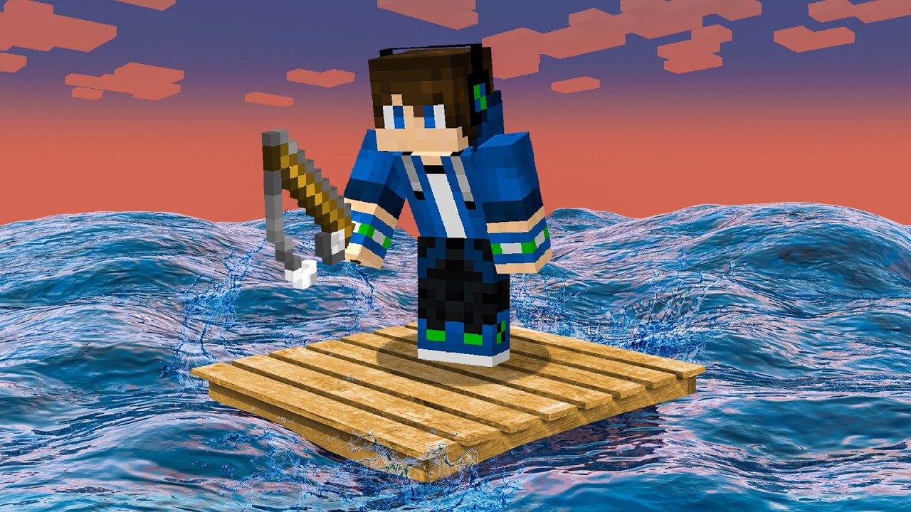 Minecraft, But It’s One Realistic Raft