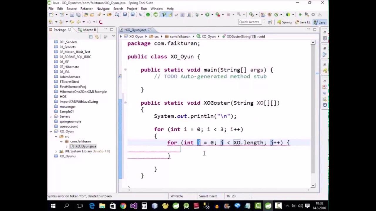 Java 033-Java XO Oyunu-1 - YouTube
