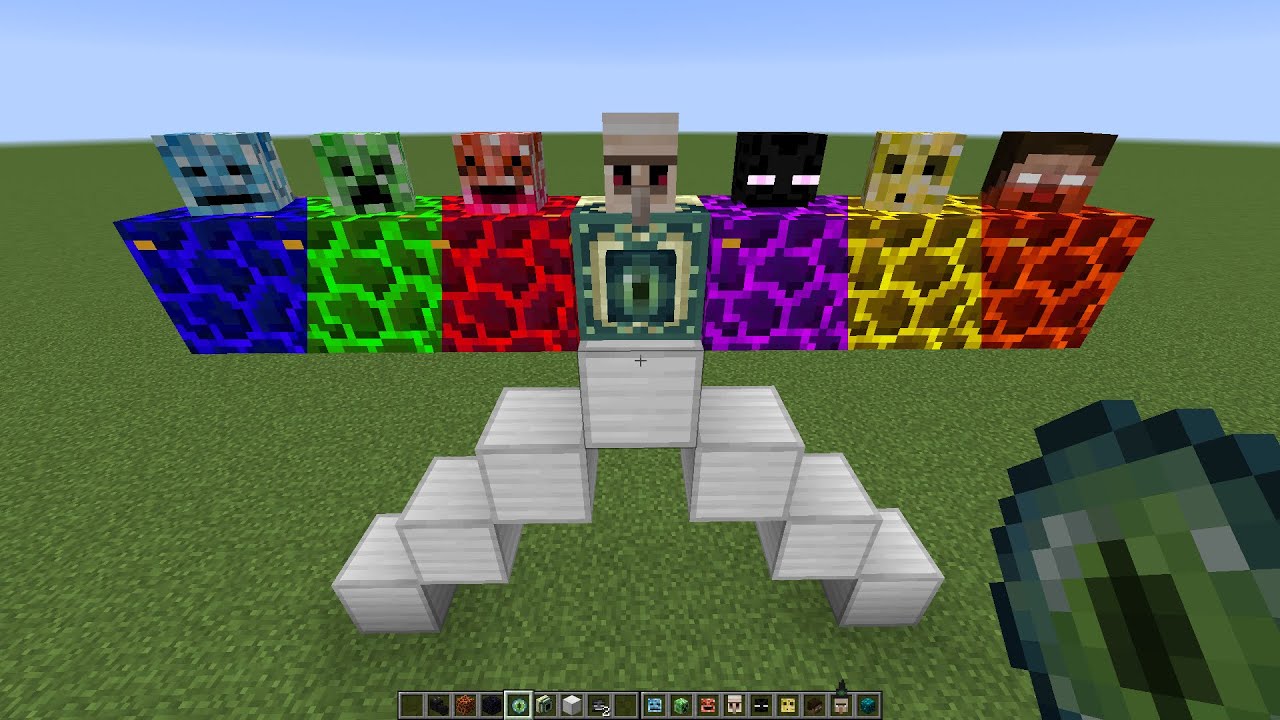 what if you create a MIX CREEPER GOLEM in MINECRAFT - YouTube
