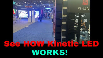 PJ -Link kinetic LED screen from side- see it move!