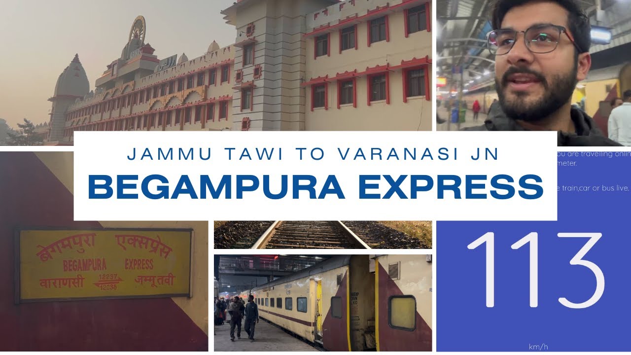 Begampura Express 12238 | Jammu Tawi to Varanasi Jn. Vlog | 2AC Full Detail | Boarding Ambala Cantt