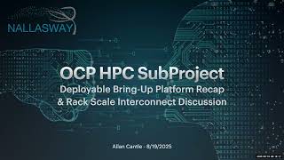 Ocp Server  High Performance Computing Subproject Call aug 19 2025
