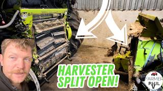 Claas Silage Harvest SPLIT IN TWO for Repairs!