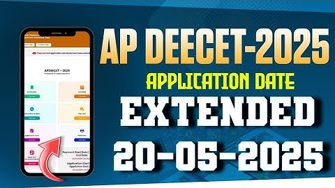 ## AP DEECET -2025 Application Date Extended ✨🌟