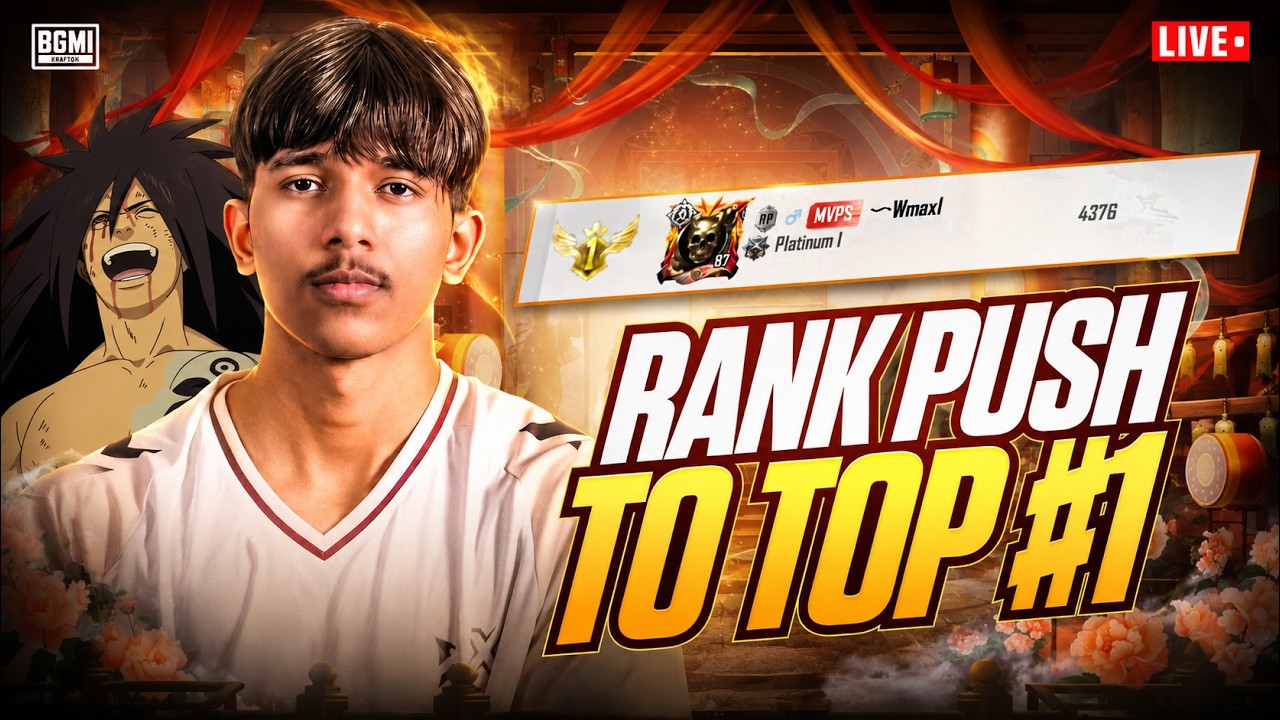 BETTER THAN YESTERDAY! | ROAD TO TOP #5 | BGMI LIVE @WmaxGaming6