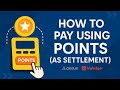 How to pay using points (as settlement)? | Bigledger