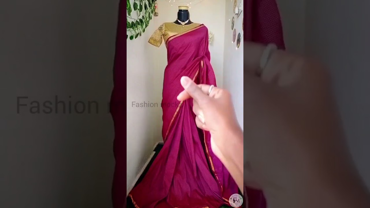 Designer long gown 💗 | convert your old saree into a beautiful dress ✨ 