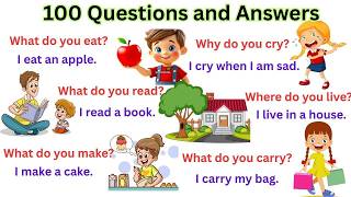 100 Easy English Questions and Answers | Daily English Speaking Practice for Beginners|English Story