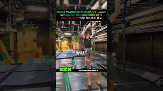 NINJA WARRIOR CHAMPION turned into Spider Man and SHOCKED Larry Wheels with his skill 😳🔥