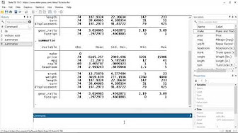 Getting started in Stata - YouTube