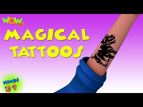 Motu Patlu Cartoons In Hindi | Animated cartoon | Magical tattoos| Wow Kidz