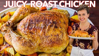 Juicy ROAST CHICKEN RECIPE  How To Cook a Whole Chicken