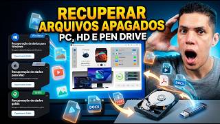 COMO RECUPERAR ARQUIVOS APAGADOS DO PC, HD E PEN DRIVE | Wondershare Recoverit IA