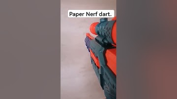 I made an actual paper nerf dart! #diy #nerf