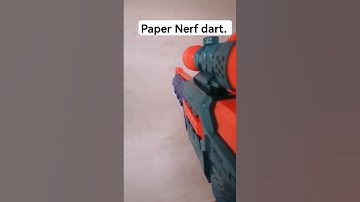I made an actual paper nerf dart! #diy #nerf
