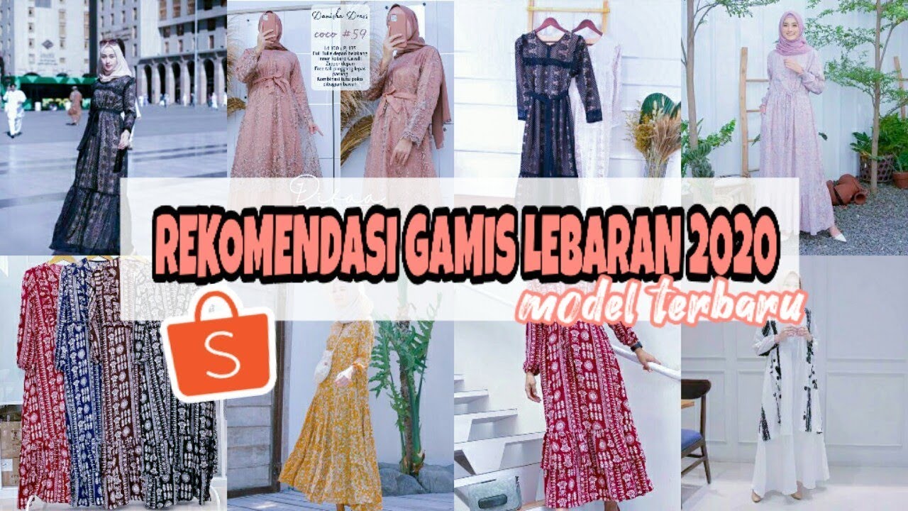 REKOMENDASI 5 GAMIS UNTUK LEBARAN 2020 DI SHOPEE || SHOPEE ...