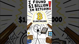What If You Accidentally Found $1 BILLION in Bitcoin? 🪙💰 #shorts #bitcoin #viral #finance #money