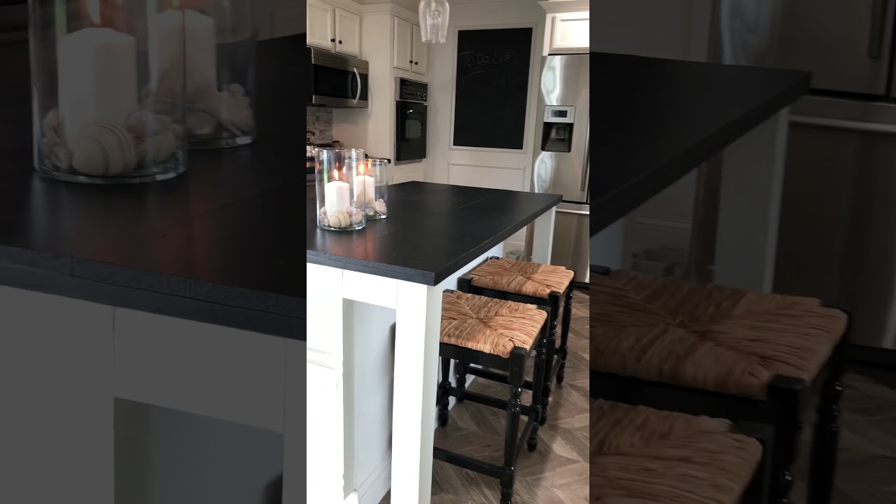 Annie Sloan chalk painted kitchen and countertops YouTube