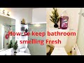 Simple tips to get rid of bathroom smells / how to keep bathroom smelling fresh