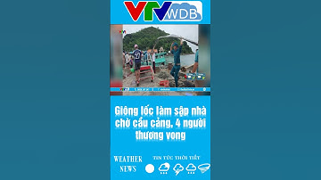 Giông lốc làm sập nhà chờ cầu cảng, 4 người thương vong | VTVWDB