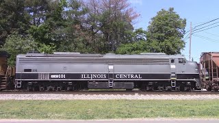 CSXT L601/619, Ex- Illinois Central E9 (Now ACWR) In Raleigh and Apex, NC! Horn taps