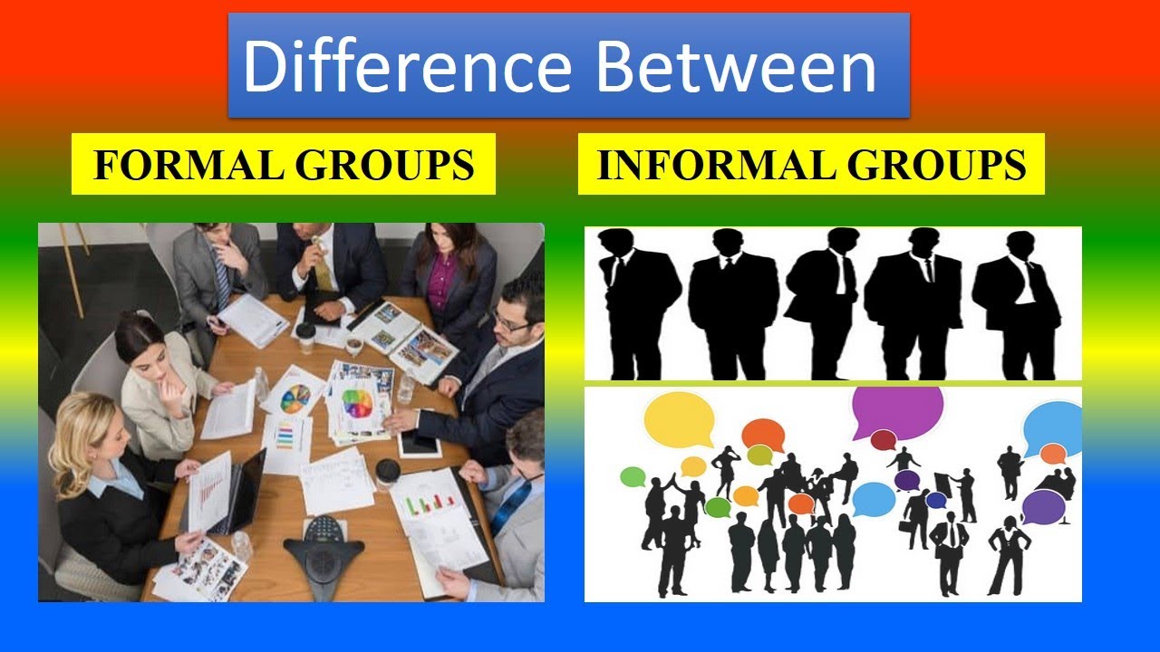 example of formal group and informal group