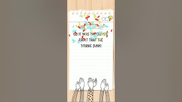 Brain test All Star level 107 Save the Titanic! walkthrough