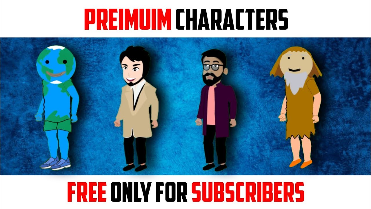 Free Chroma Toons Characters | Free Cartoon Characters | Chroma Toons | Cartoon Video Kaise Banaye