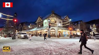 BANFF Canada ❄️ Winter Night Walk in Town