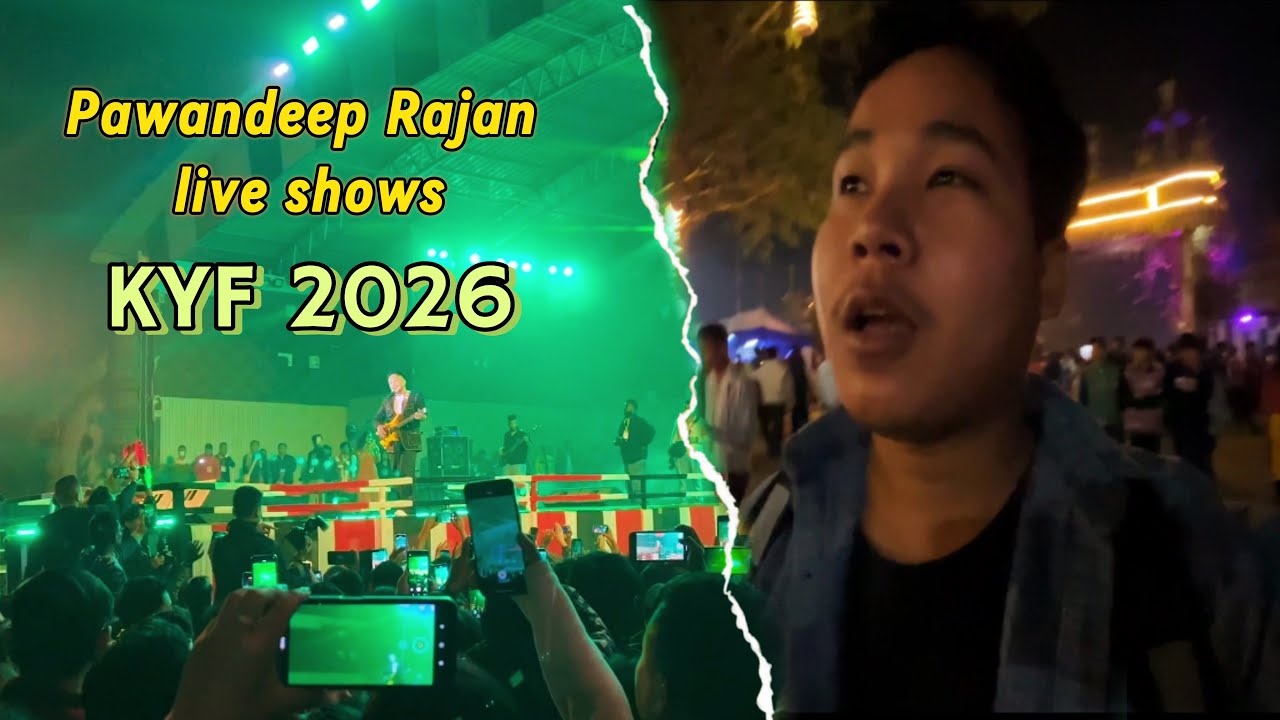 Pawandeep Rajan kha live shows dekne geya 52nd Karbi Youth Festival 2026 mein 🔥♥️