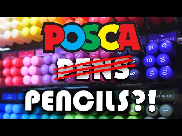 Uniball Posca Pastels and Colour Pencils Review 