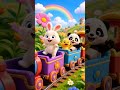 🚂 Choo Choo!Join our Animal Train Adventure! 🐶🐱🐰🦆🐼 #animaltrain#kidssongs#animalsong#kidsreels