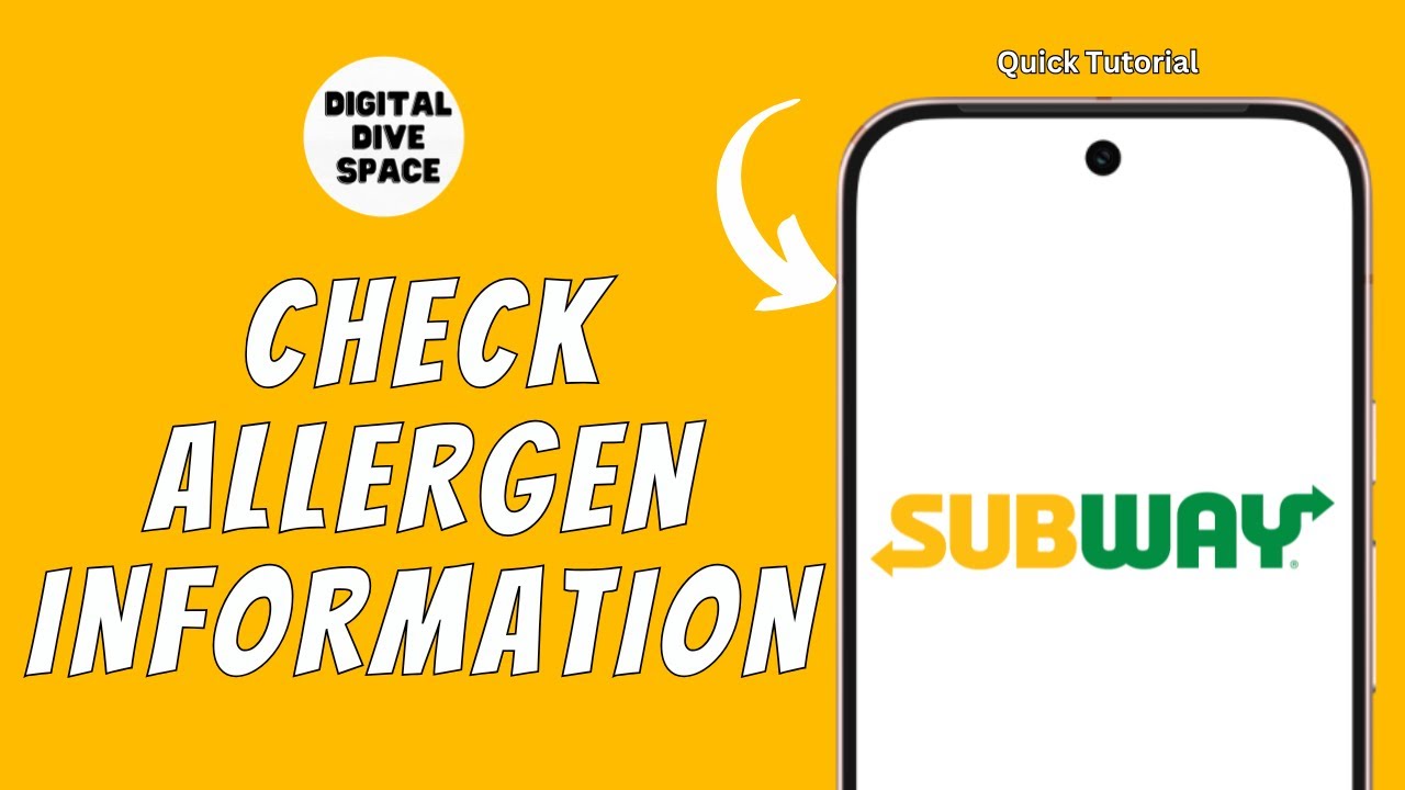 HOW TO CHECK SUBWAY ALLERGEN INFORMATION
