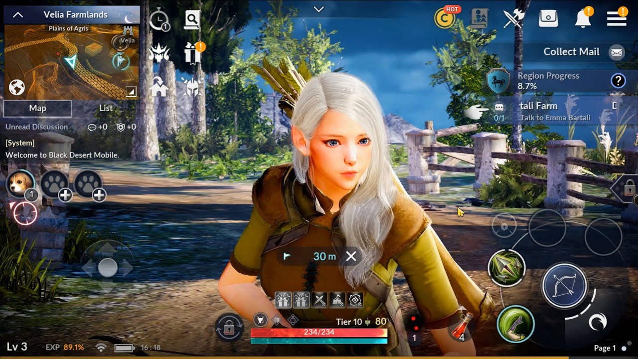 black desert mobile play with pc player