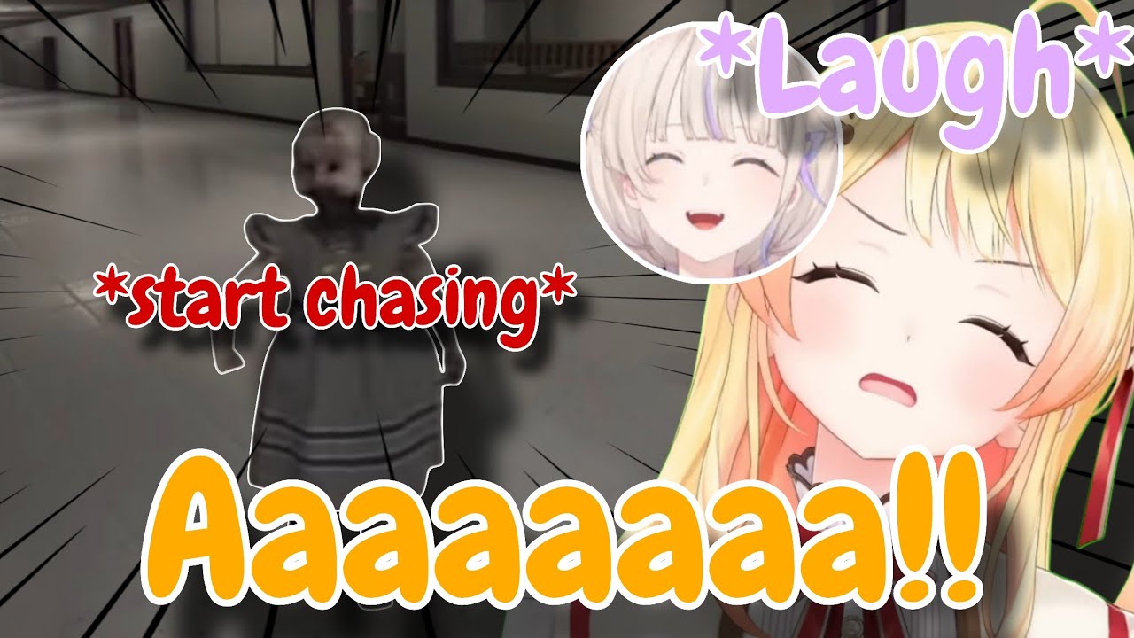 Kanade and Hajime scream every time the doll starts to chase! [Hololive]