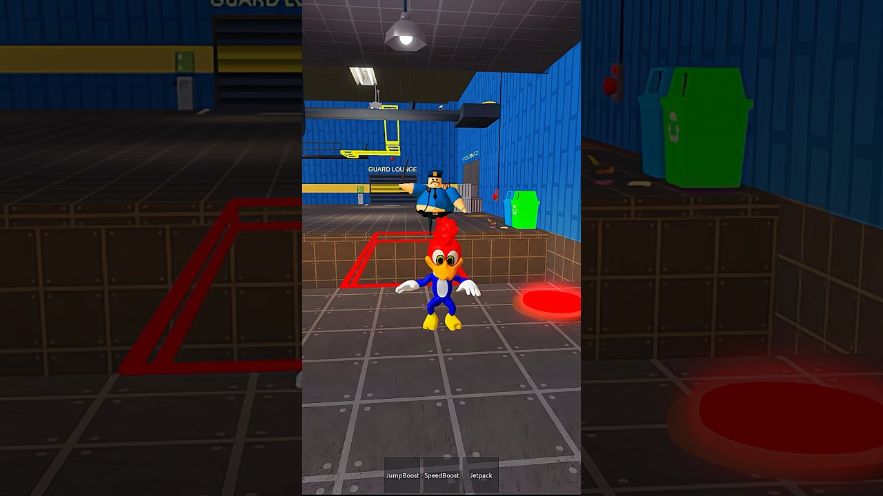 Kutum kutu woodpecker vs police boy obby😍 