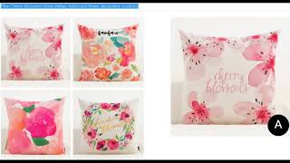 flower throw pillows for couch