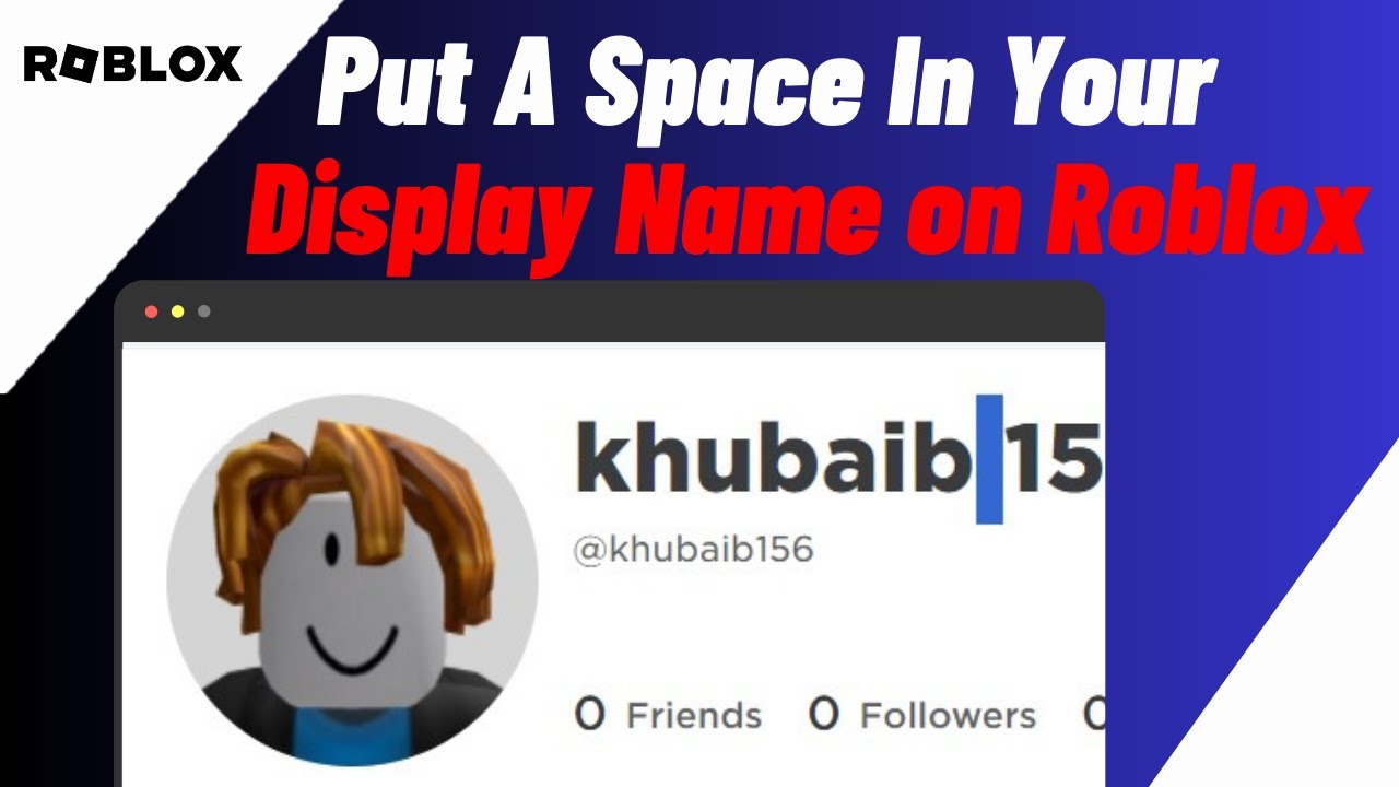 How To Put A Space In Your Display Name On Roblox Secret Hack YouTube 