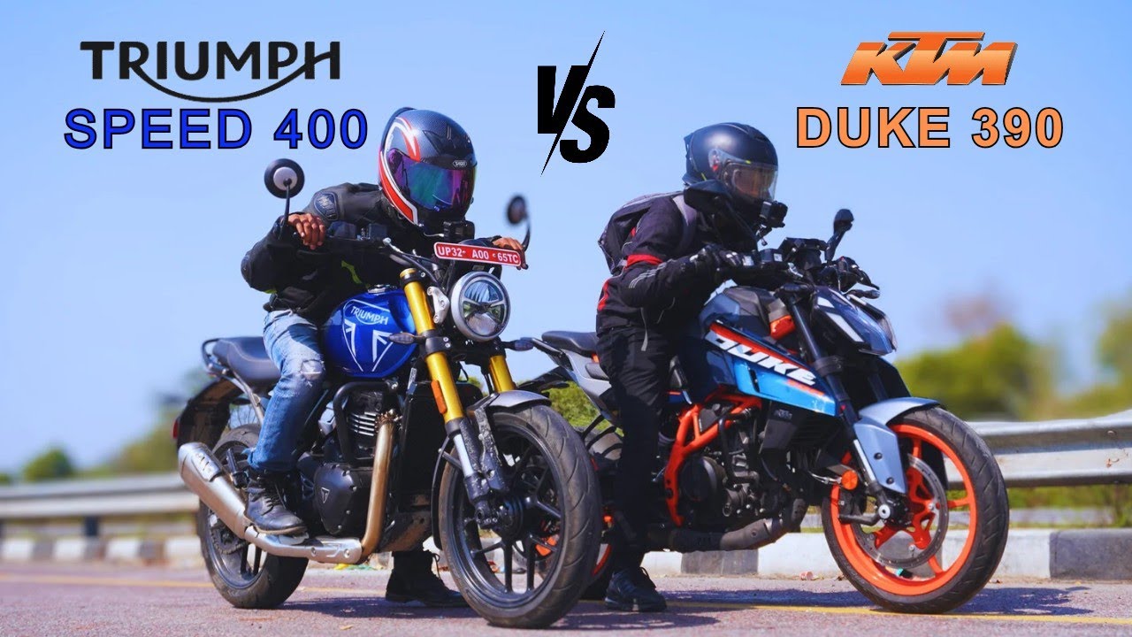 Triumph Speed 400 vs Duke 390 Gen 3 | Drag Race 🔥