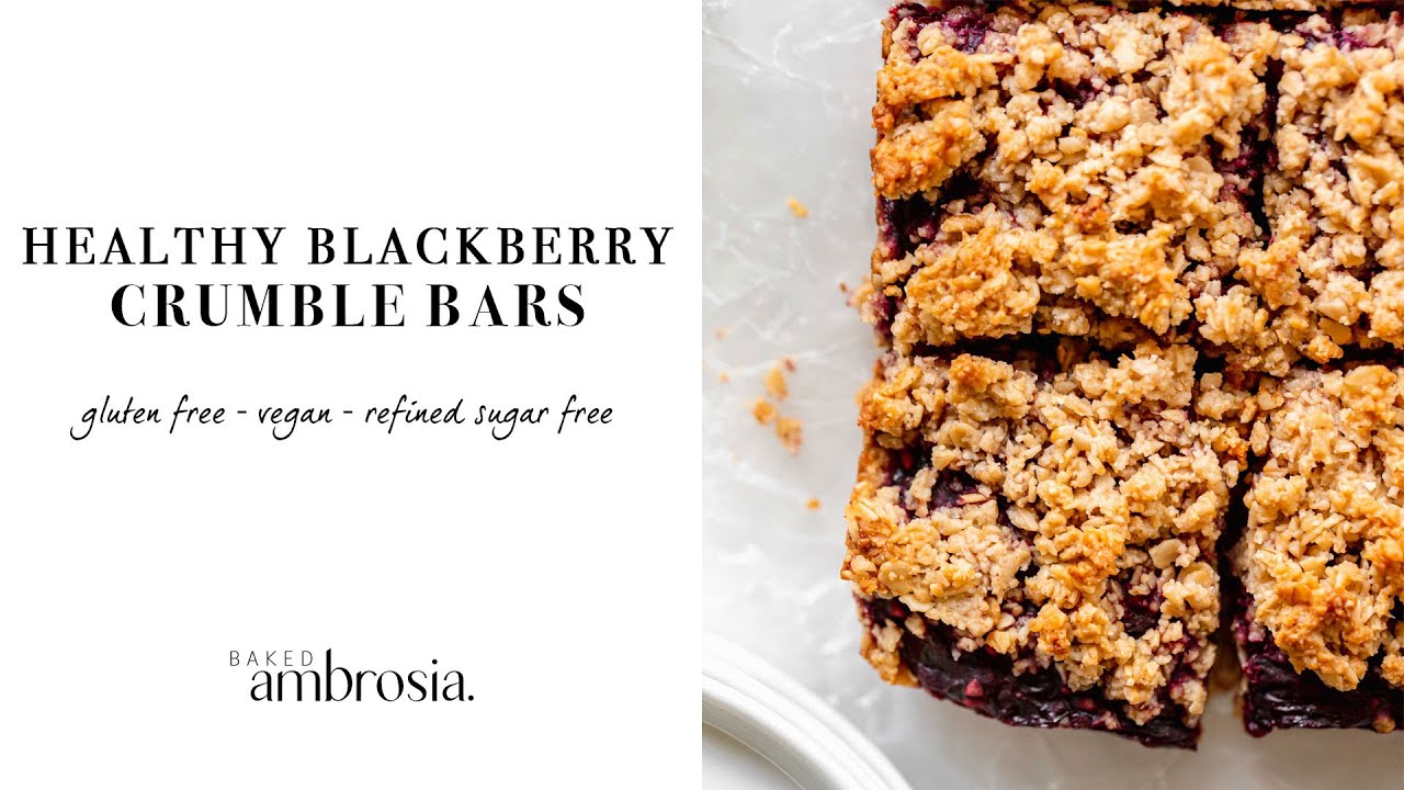Blackberry Oat Crumb Bars