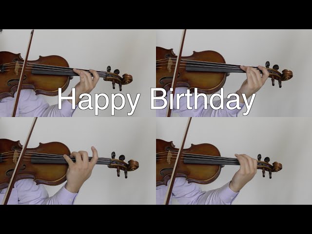 Happy Birthday - D Major (Violin Arrangement) class=