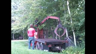 76 Chevy C65 log truck moving old well house part 2