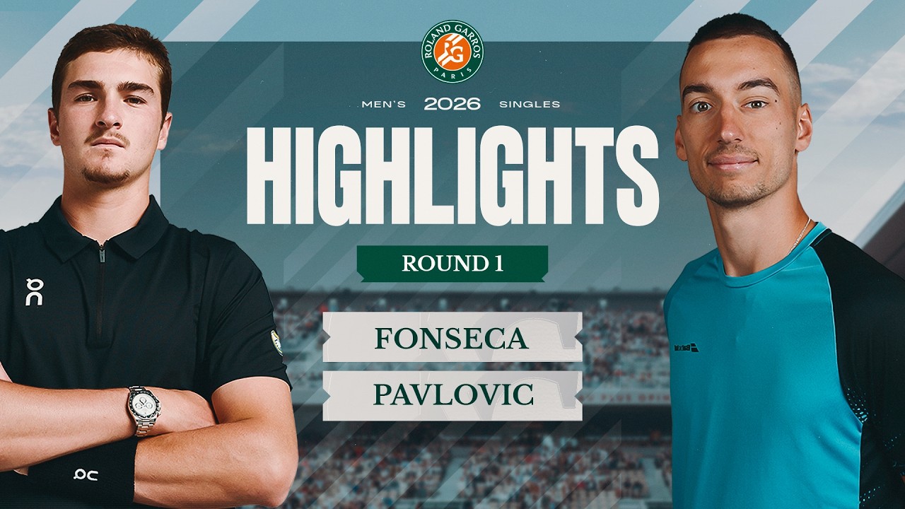 Joao Fonseca vs Luka Pavlovic | Round 1 Highlights | Roland-Garros 2026